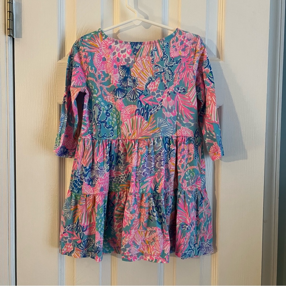 Lilly Pulitzer Geanna Swing Kids Dress - Splendor in the Sand Print